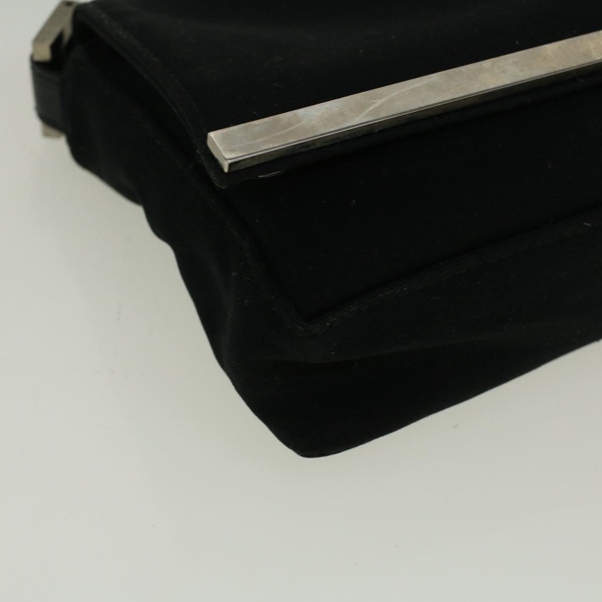 FENDI Shoulder Bag Nylon Black Auth 56493