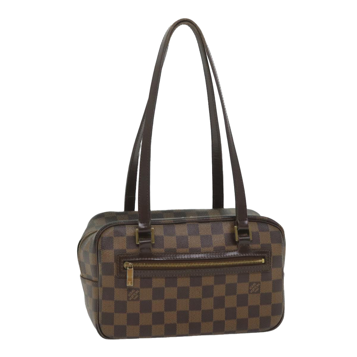 LOUIS VUITTON Damier Ebene Cite MM Hand Bag N48068 LV Auth 56496