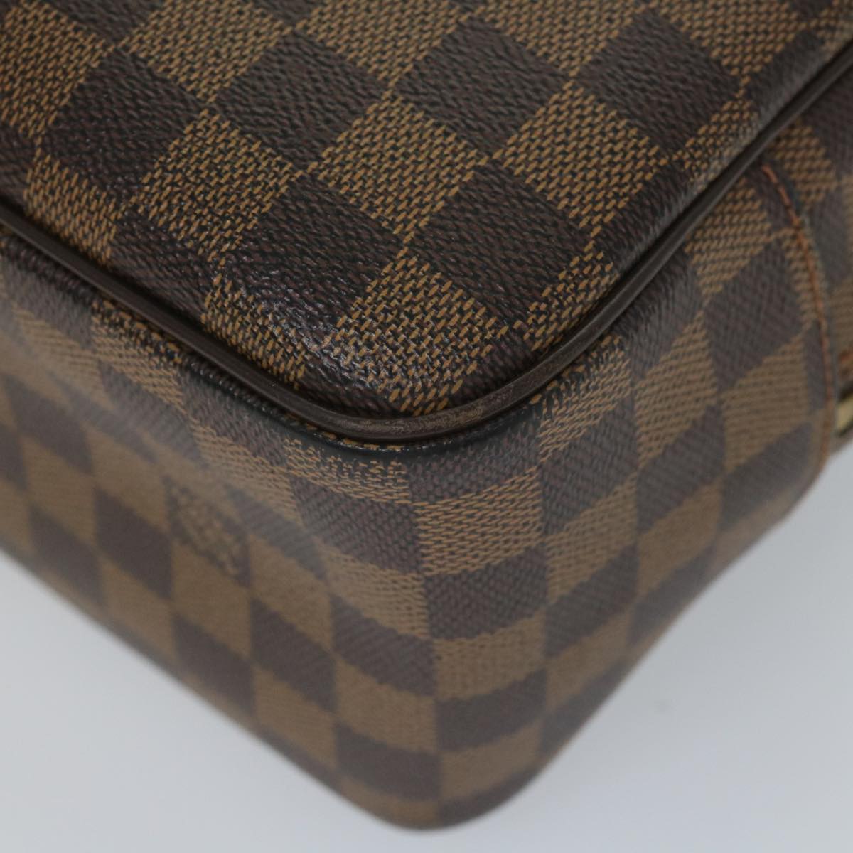 LOUIS VUITTON Damier Ebene Cite MM Hand Bag N48068 LV Auth 56496