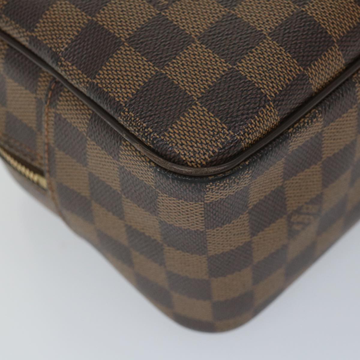 LOUIS VUITTON Damier Ebene Cite MM Hand Bag N48068 LV Auth 56496