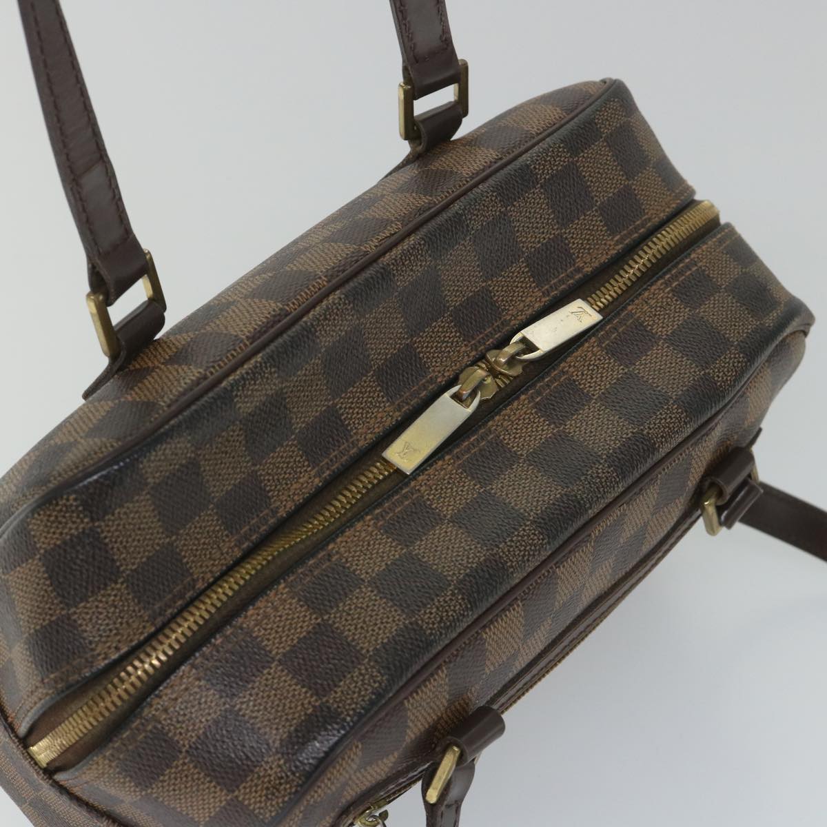 LOUIS VUITTON Damier Ebene Cite MM Hand Bag N48068 LV Auth 56496