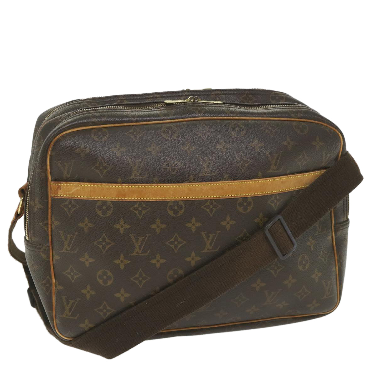 LOUIS VUITTON Monogram Reporter GM Shoulder Bag M45252 LV Auth 56498