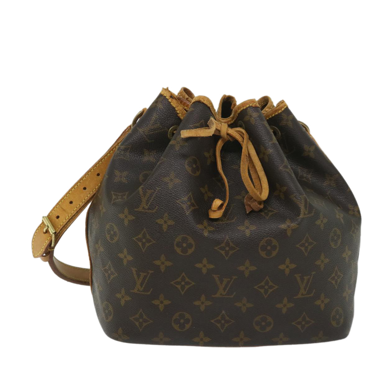 LOUIS VUITTON Monogram Petit Noe Shoulder Bag M42226 LV Auth 56502