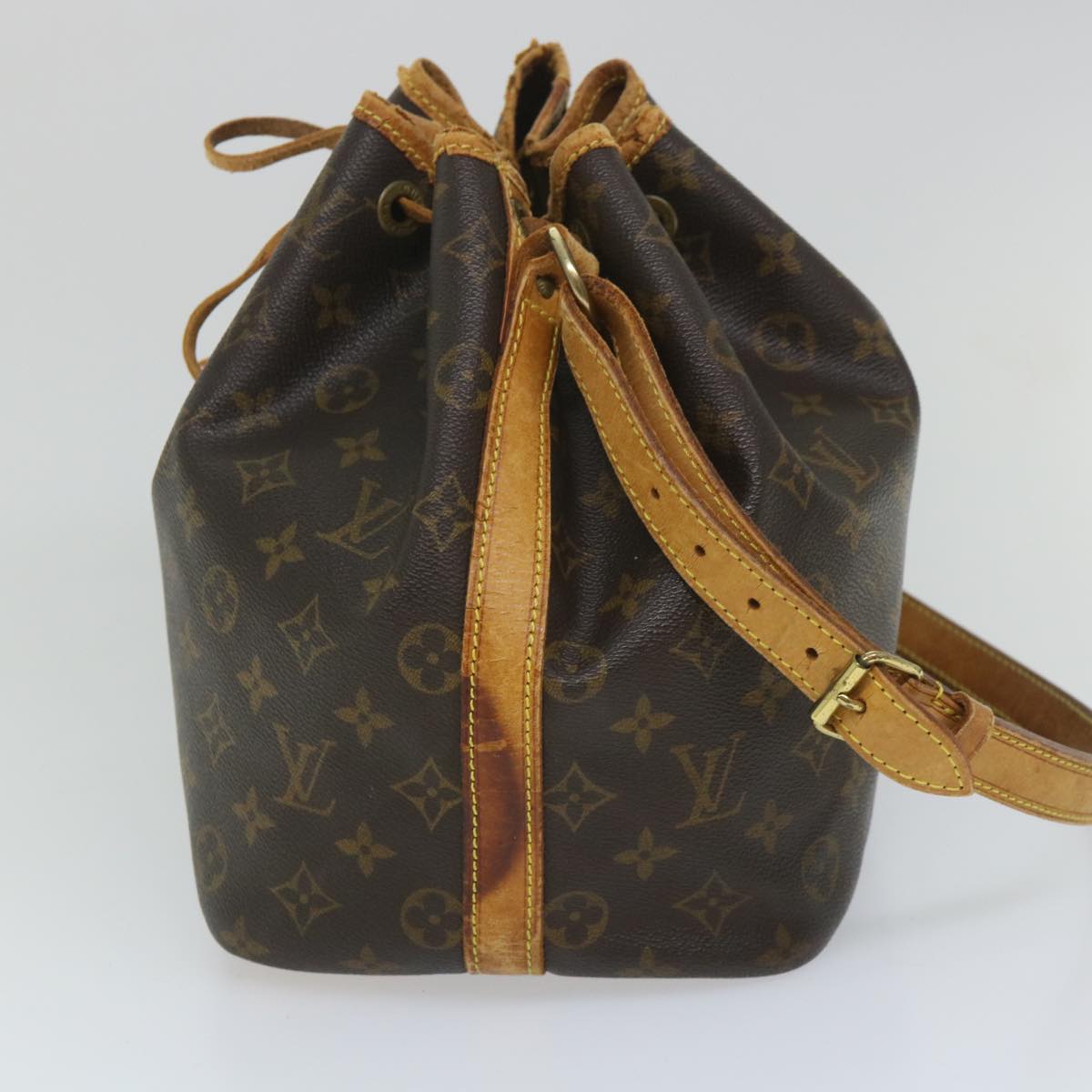 LOUIS VUITTON Monogram Petit Noe Shoulder Bag M42226 LV Auth 56502