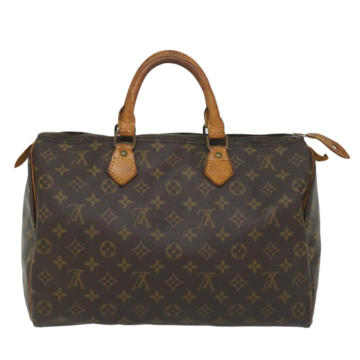 LOUIS VUITTON Monogram Speedy 35 Hand Bag M41524 LV Auth 56509