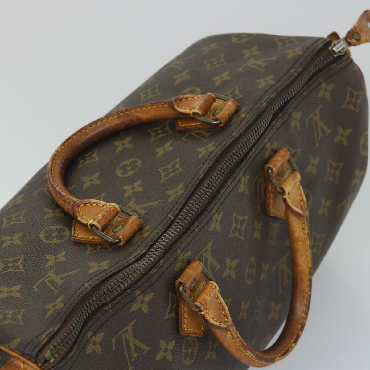 LOUIS VUITTON Monogram Speedy 35 Hand Bag M41524 LV Auth 56509