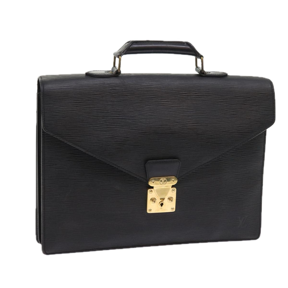 LOUIS VUITTON Epi Serviette Conseiller Briefcase Black M54422 LV Auth 56522