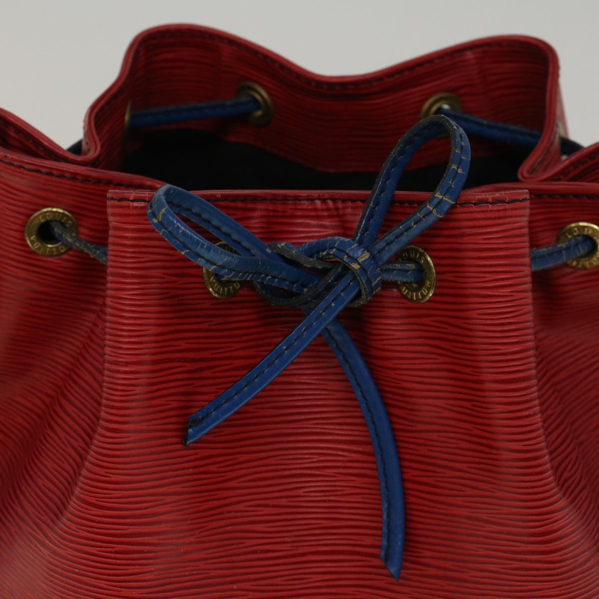 LOUIS VUITTON Epi Noe Shoulder Bag Bicolor Red Blue M44084 LV Auth 56553