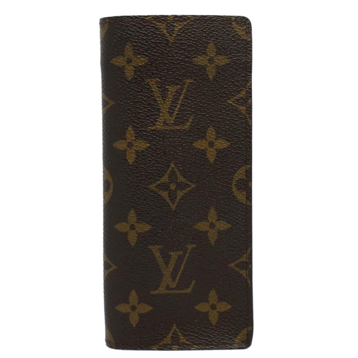 LOUIS VUITTON Monogram Etui Lunette Simple Glasses Case M62962 LV Auth 56616