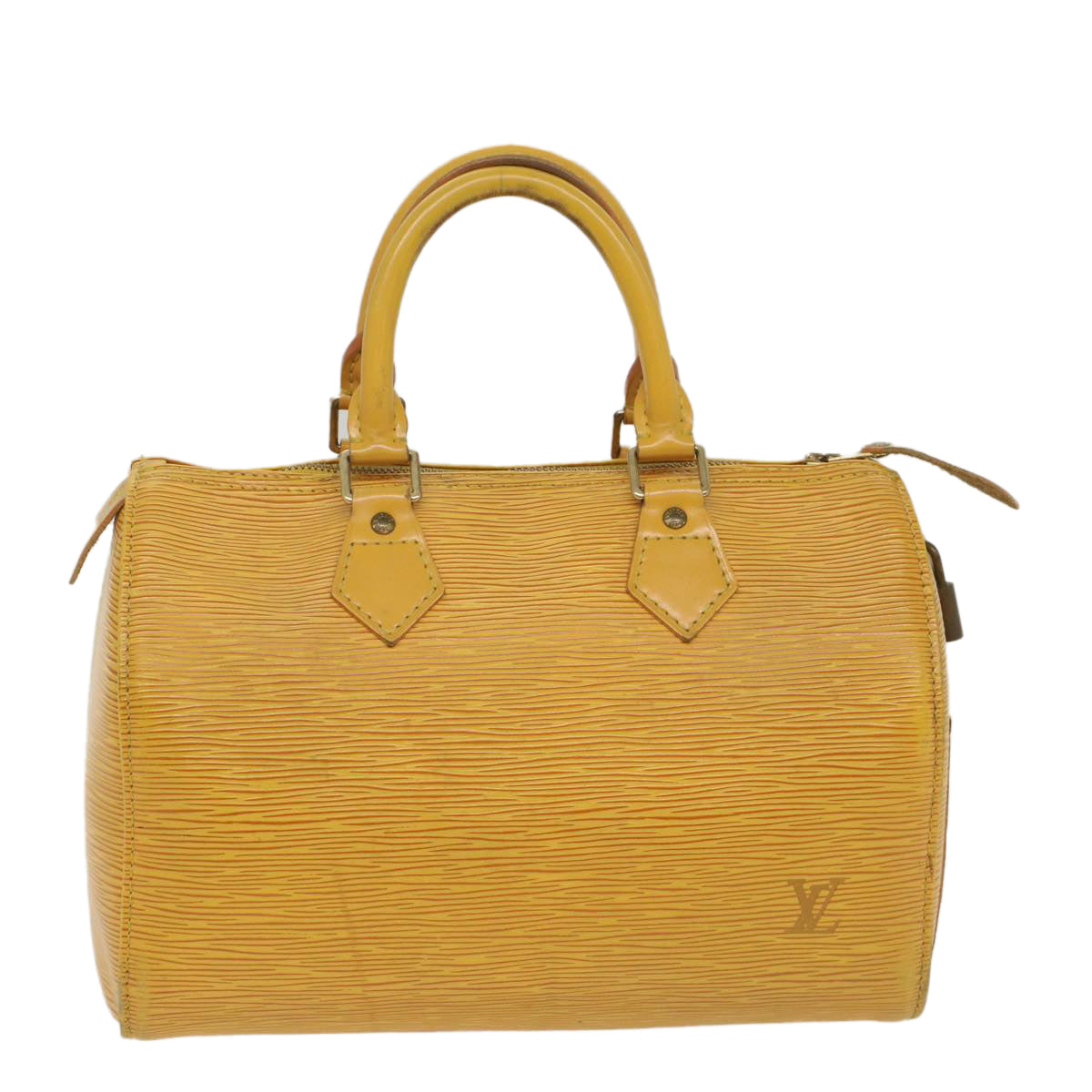 LOUIS VUITTON Epi Speedy 25 Hand Bag Tassili Yellow M43019 LV Auth 56650