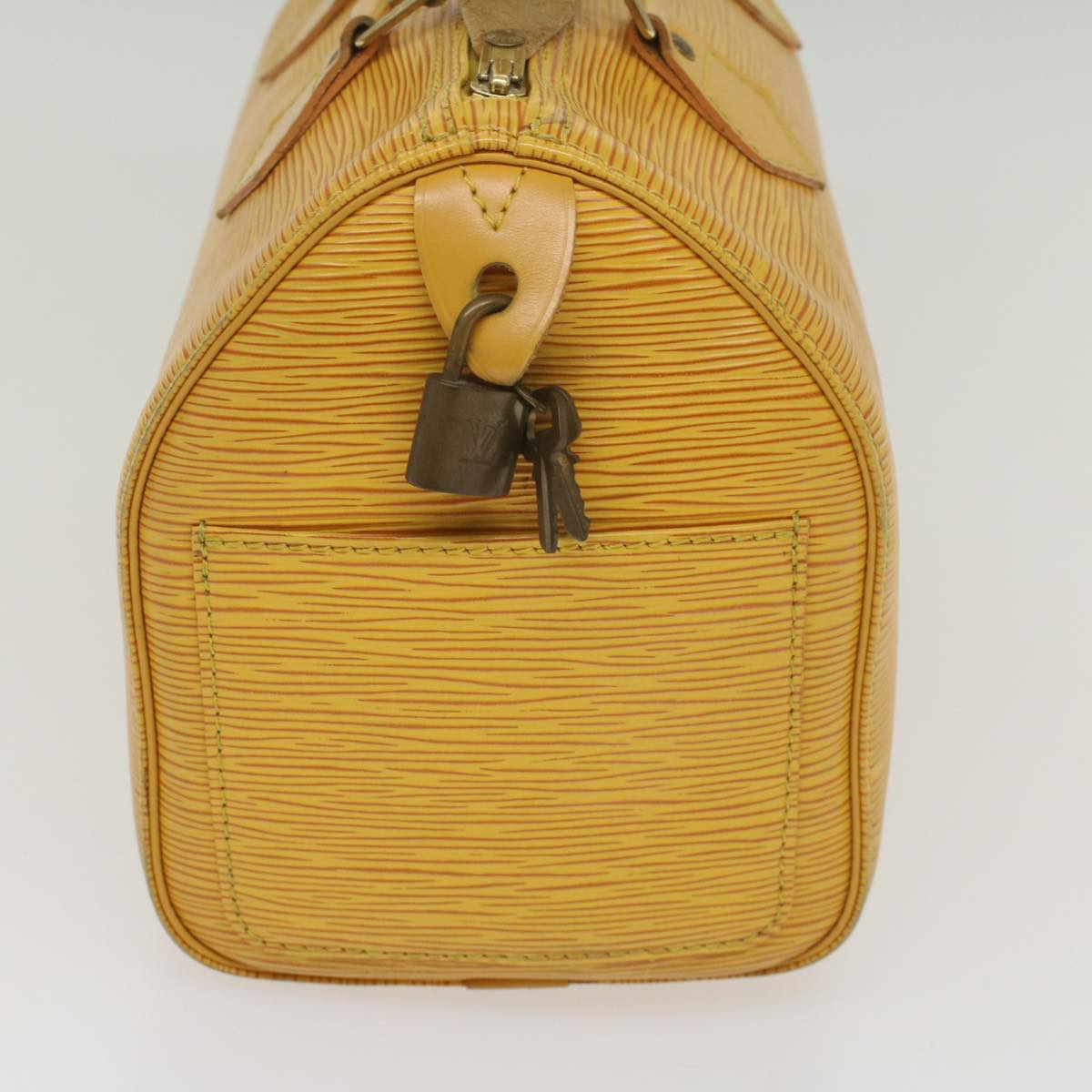 LOUIS VUITTON Epi Speedy 25 Hand Bag Tassili Yellow M43019 LV Auth 56650