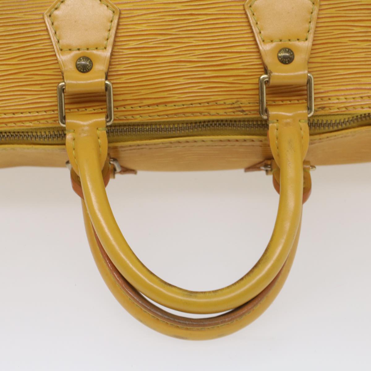 LOUIS VUITTON Epi Speedy 25 Hand Bag Tassili Yellow M43019 LV Auth 56650