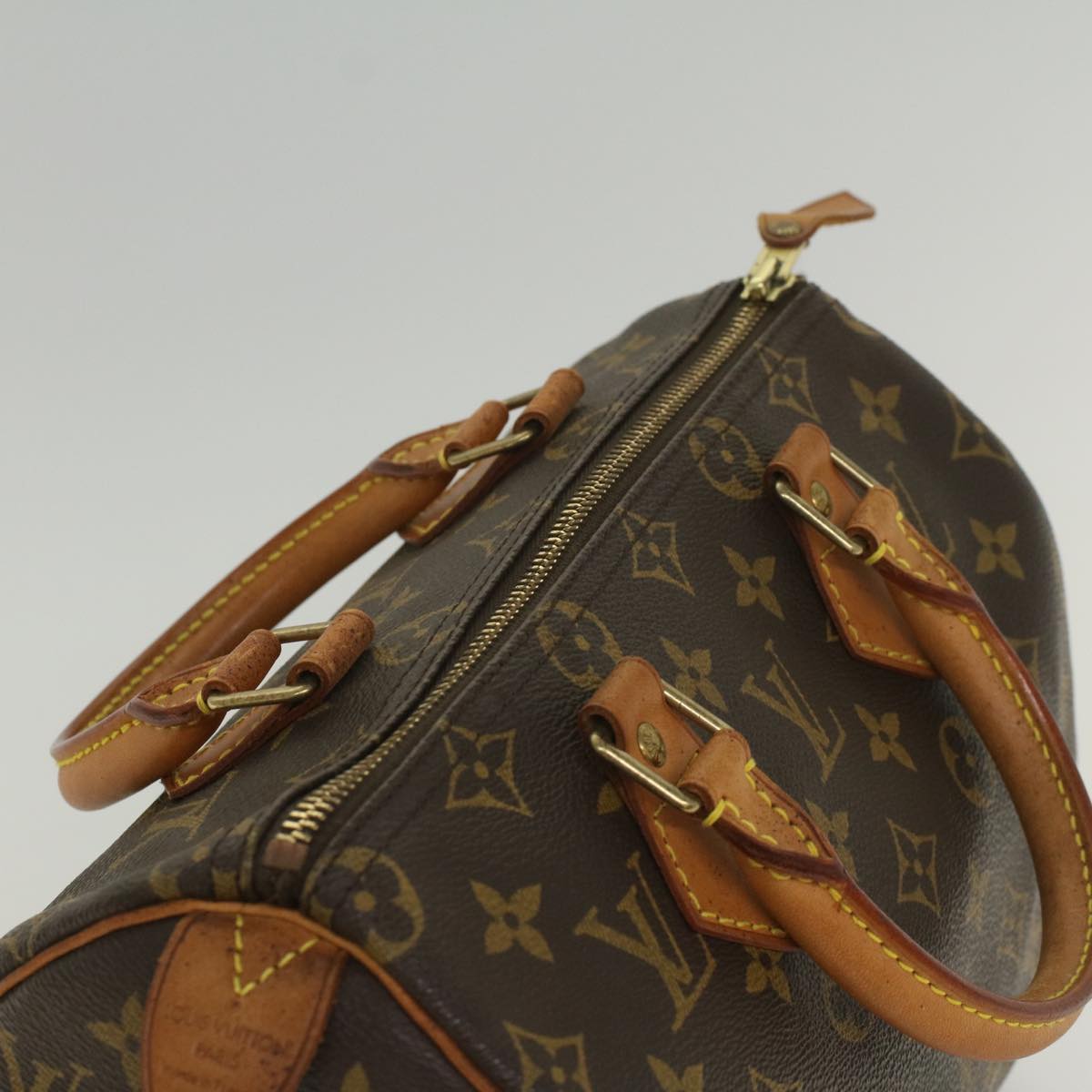 LOUIS VUITTON Monogram Speedy 25 Hand Bag M41528 LV Auth 56651