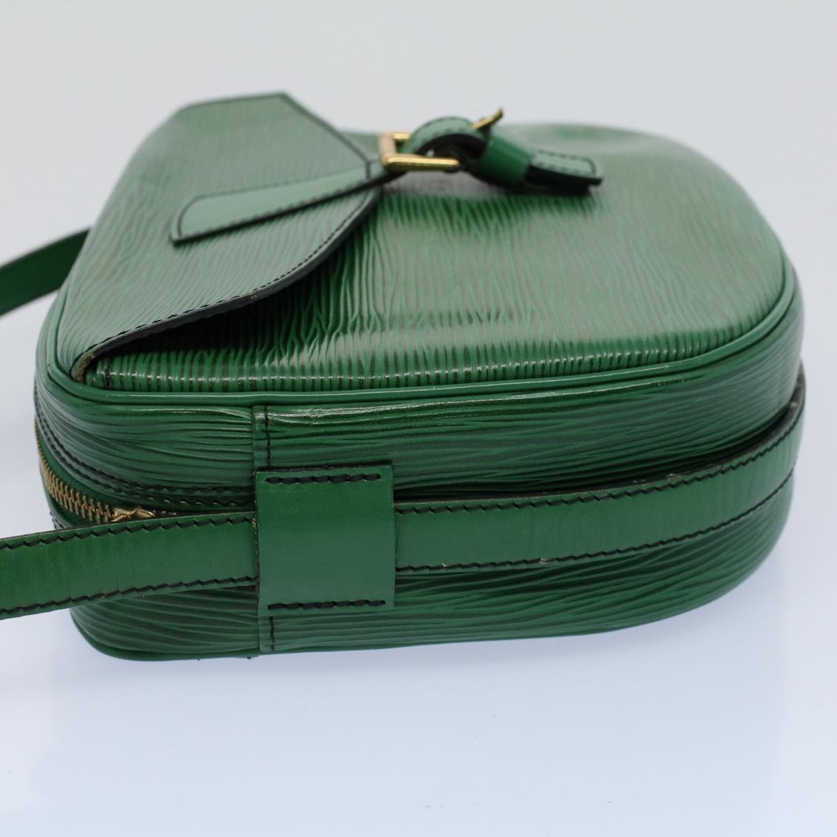 LOUIS VUITTON Epi June Feuille Shoulder Bag Green M52154 LV Auth 56655