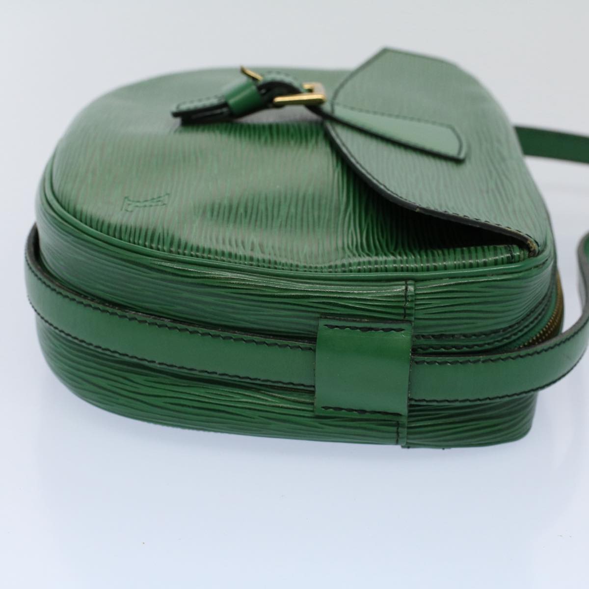 LOUIS VUITTON Epi June Feuille Shoulder Bag Green M52154 LV Auth 56655