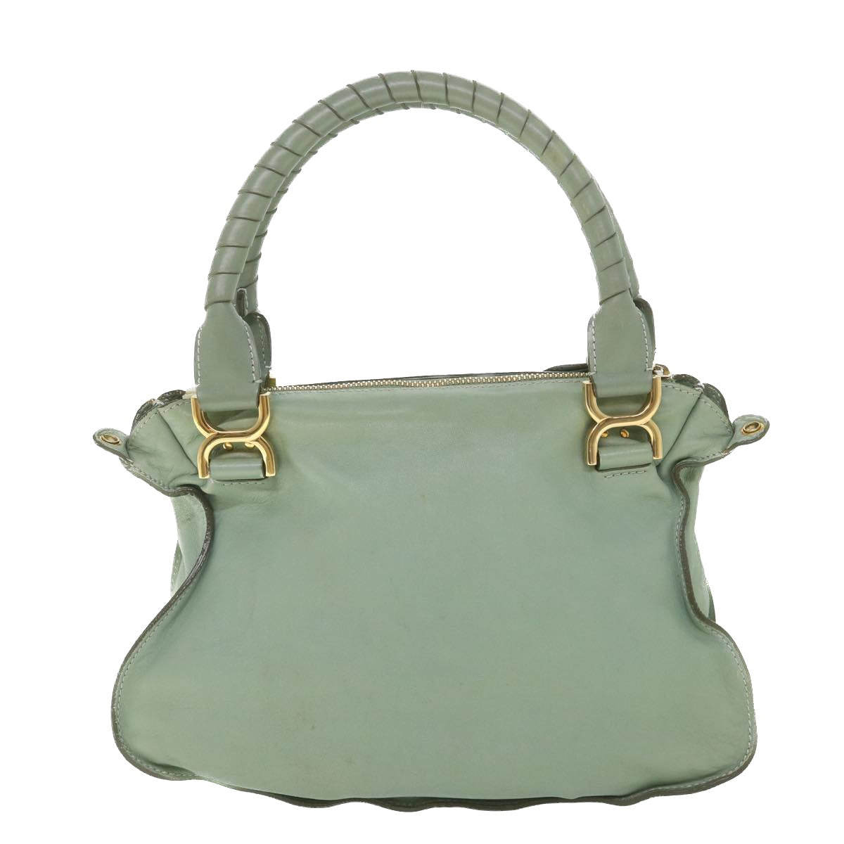 Chloe Mercy Shoulder Bag Leather 2way Green Auth 56669 - 0