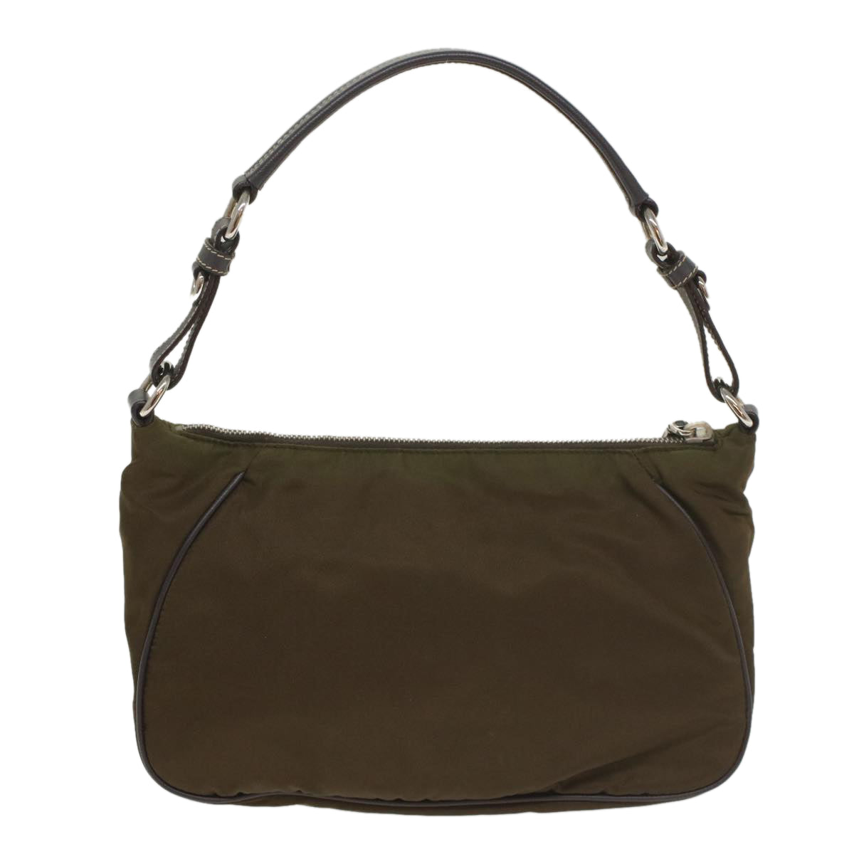 PRADA Shoulder Bag Nylon Khaki Auth 56680 - 0