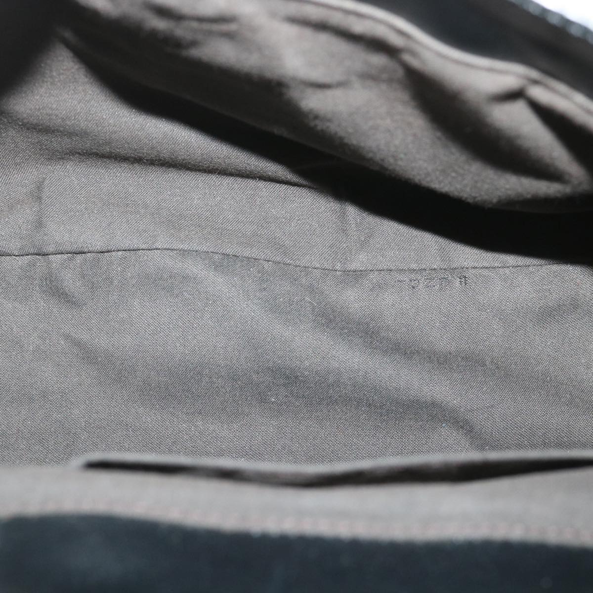 FENDI Shoulder Bag Cotton Beige Black Auth 56685