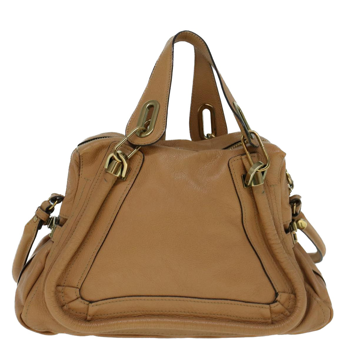 Chloe Shoulder Bag Leather 2way Brown Auth 56709 - 0