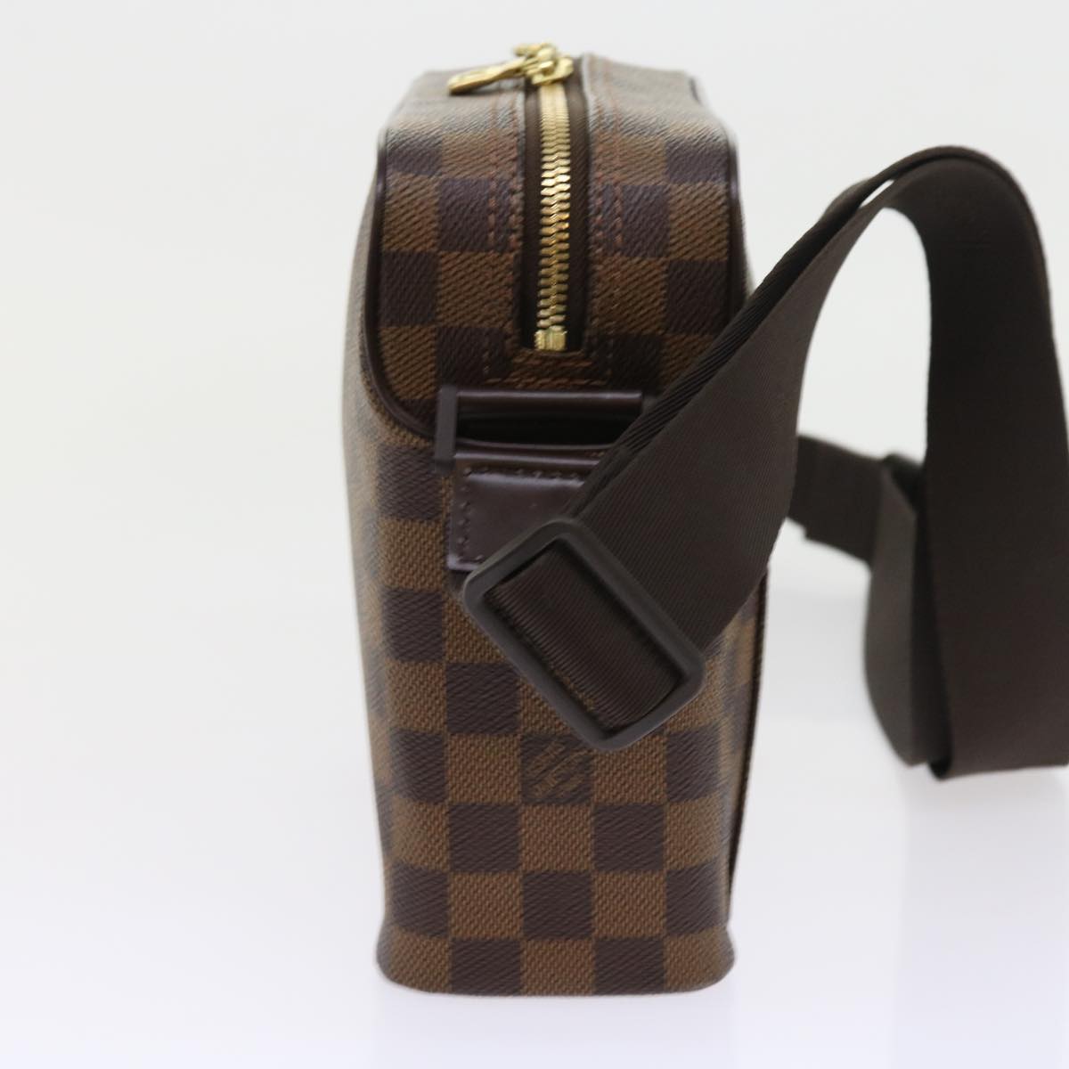 LOUIS VUITTON Damier Ebene Olaf PM Shoulder Bag N41442 LV Auth 56725