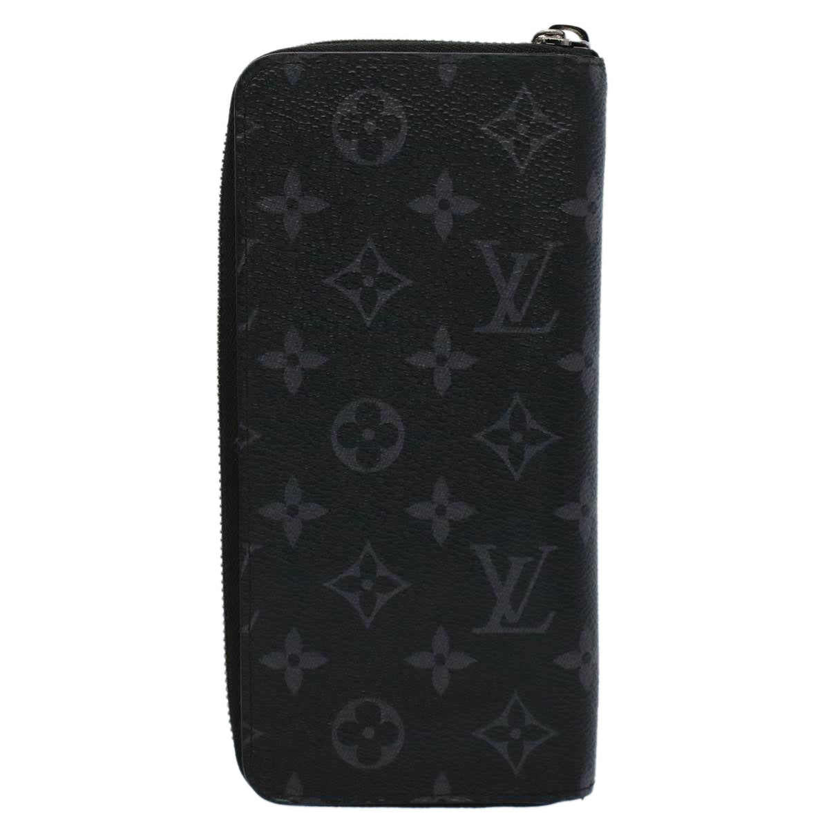 LOUIS VUITTON Monogram Eclipse Zippy Wallet Vertical Wallet M62295 Auth 56742 - 0