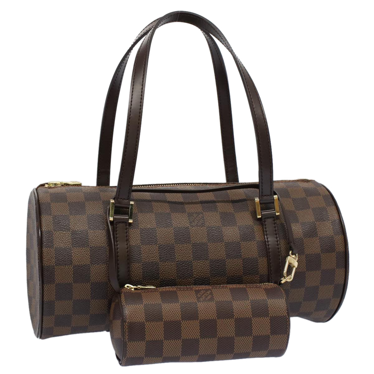 LOUIS VUITTON Damier Ebene Papillon 30 Hand Bag N51303 LV Auth 56747A