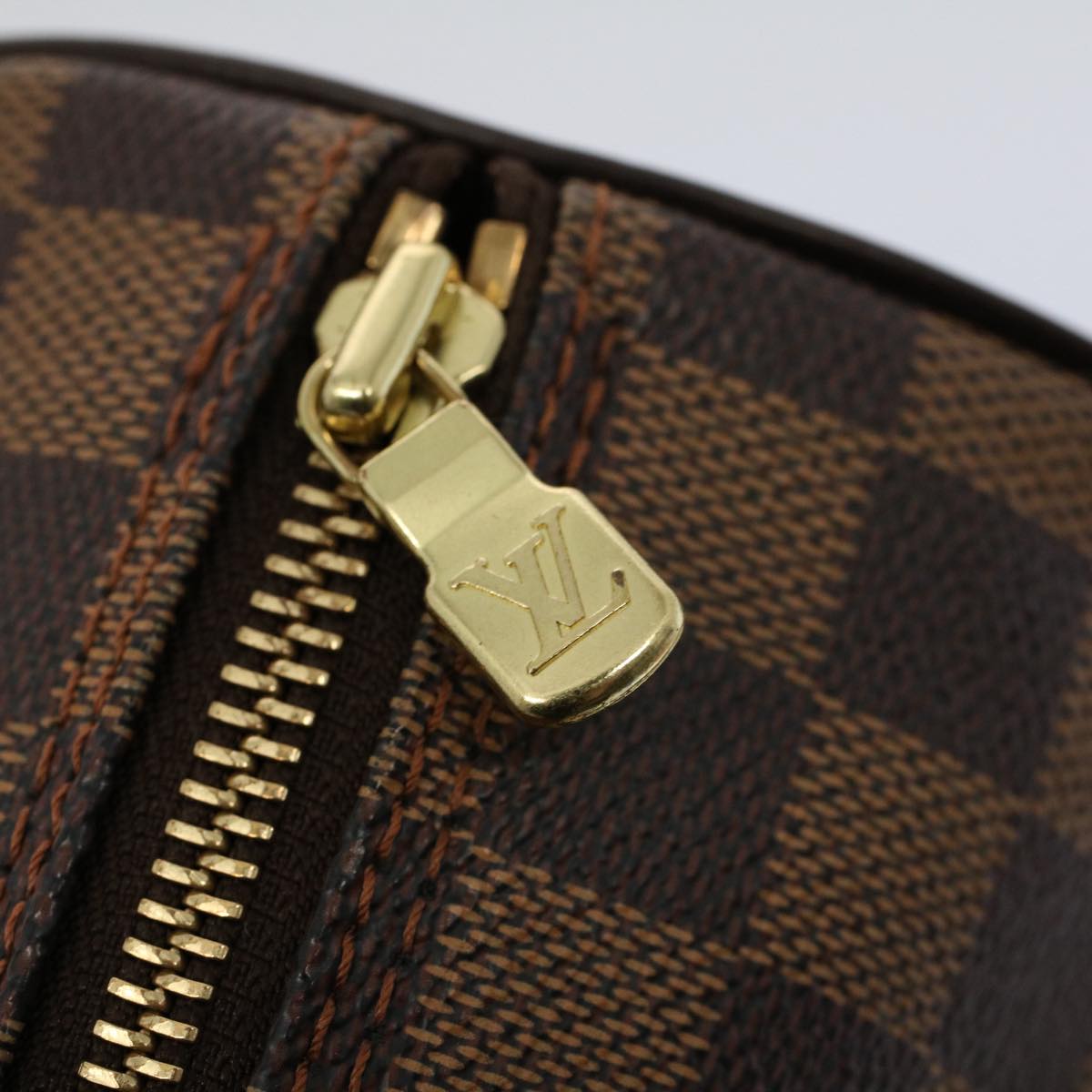 LOUIS VUITTON Damier Ebene Papillon 30 Hand Bag N51303 LV Auth 56748