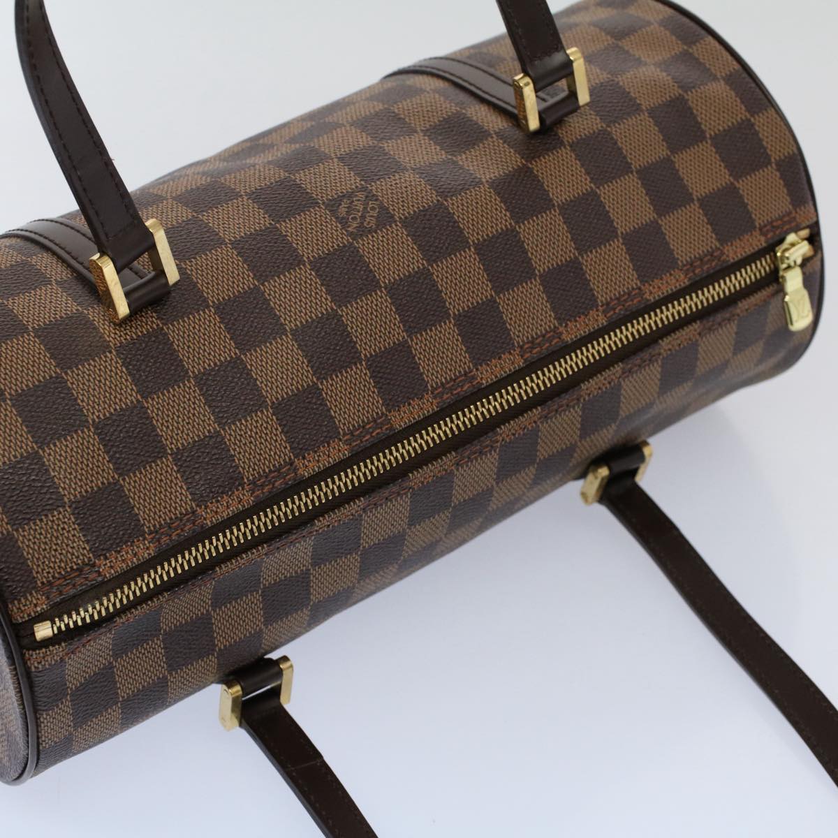 LOUIS VUITTON Damier Ebene Papillon 30 Hand Bag N51303 LV Auth 56748