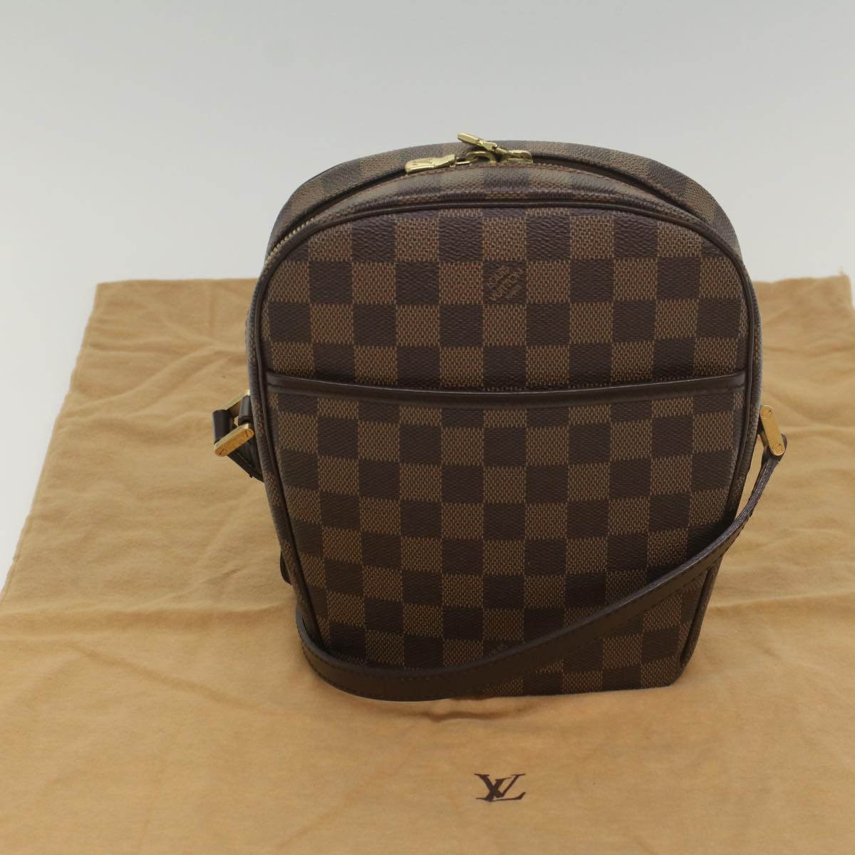 LOUIS VUITTON Damier Ebene Ipanema PM Shoulder Bag N51294 LV Auth 56750