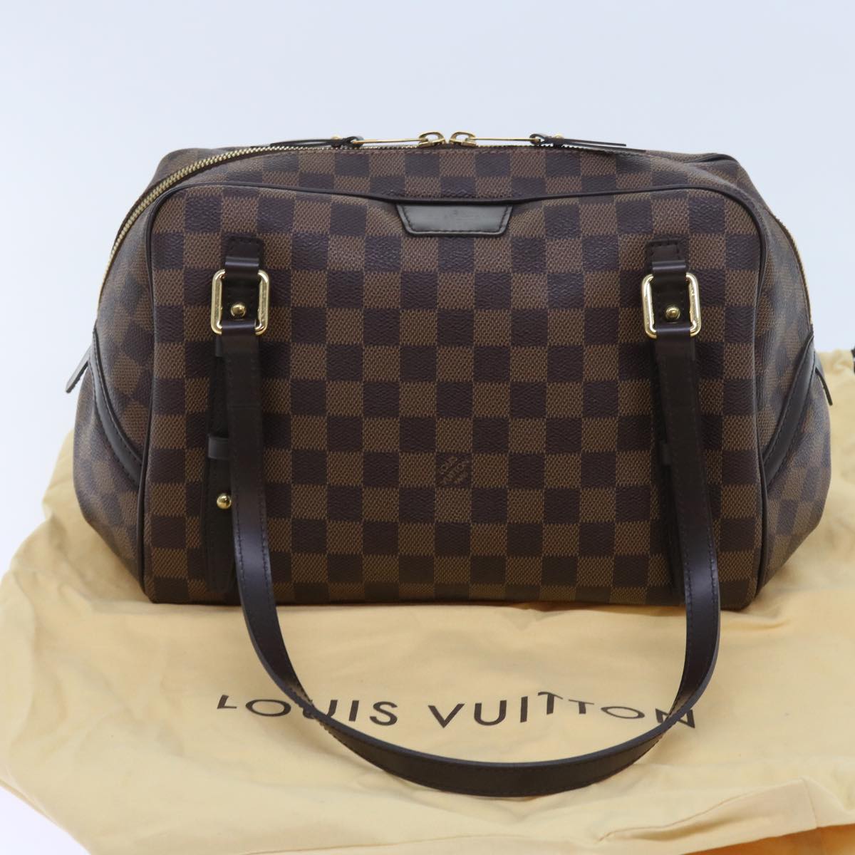 LOUIS VUITTON Damier Ebene Rivington PM Hand Bag N41157 LV Auth 56754A