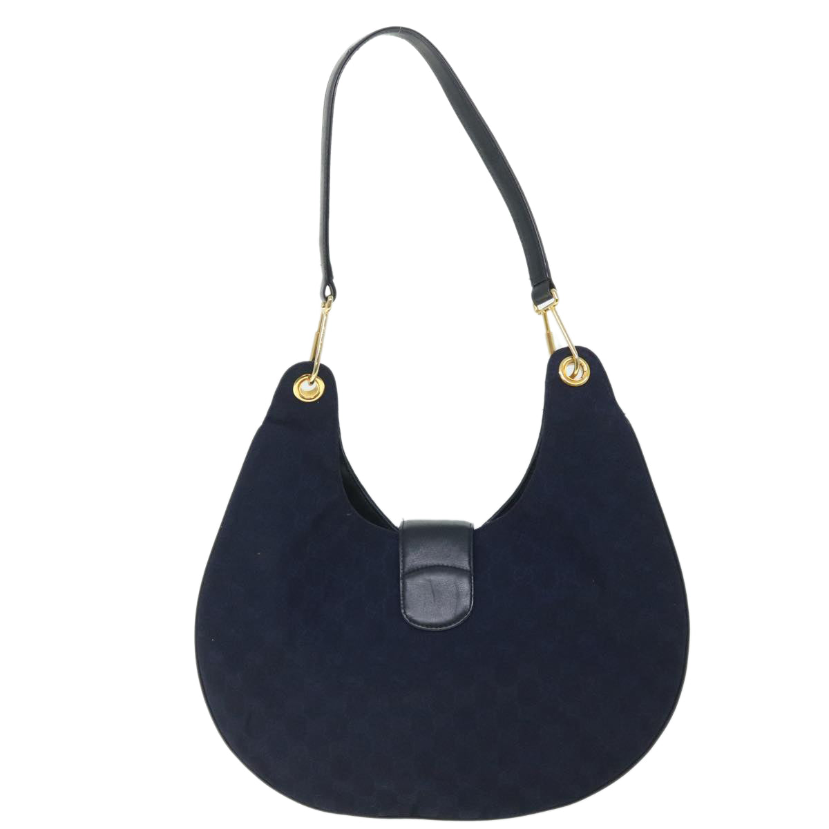 GUCCI GG Canvas Shoulder Bag Navy Auth 56776