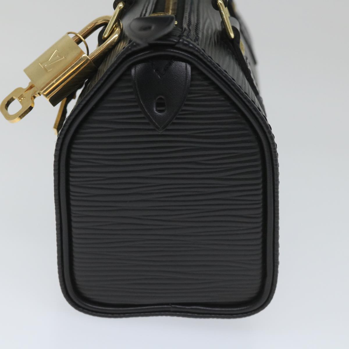 LOUIS VUITTON Epi Mini Speedy Hand Bag 2way SPO Black LV Auth 56796A