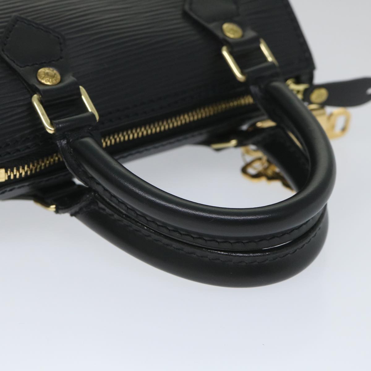 LOUIS VUITTON Epi Mini Speedy Hand Bag 2way SPO Black LV Auth 56796A