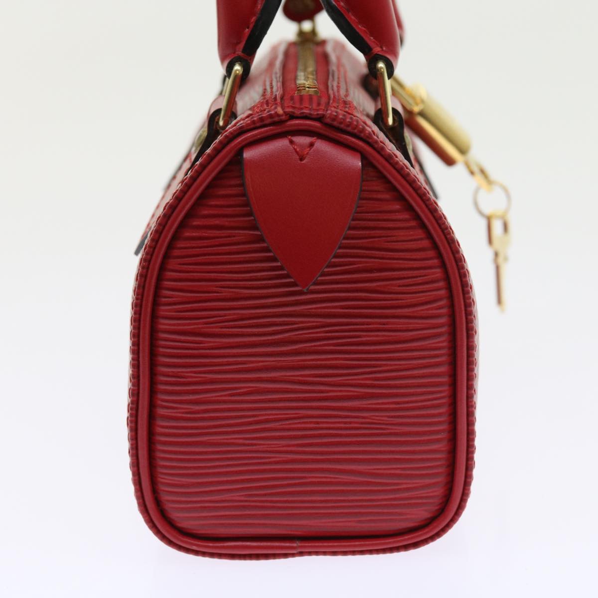 LOUIS VUITTON Epi Mini Speedy Hand Bag SPO 2way Red LV Auth 56797A