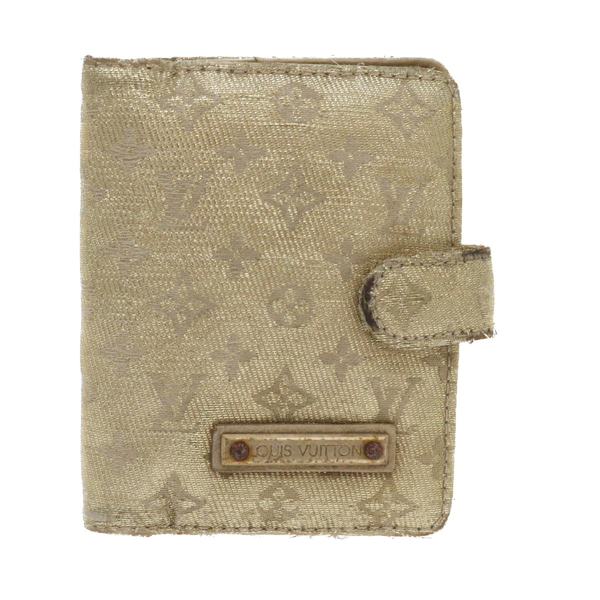 LOUIS VUITTON Monogram Shine Mini Agenda Day Planner Gold R20891 LV Auth 56814