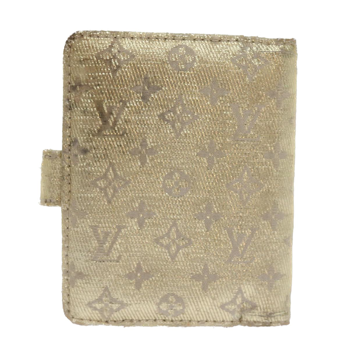 LOUIS VUITTON Monogram Shine Mini Agenda Day Planner Gold R20891 LV Auth 56814