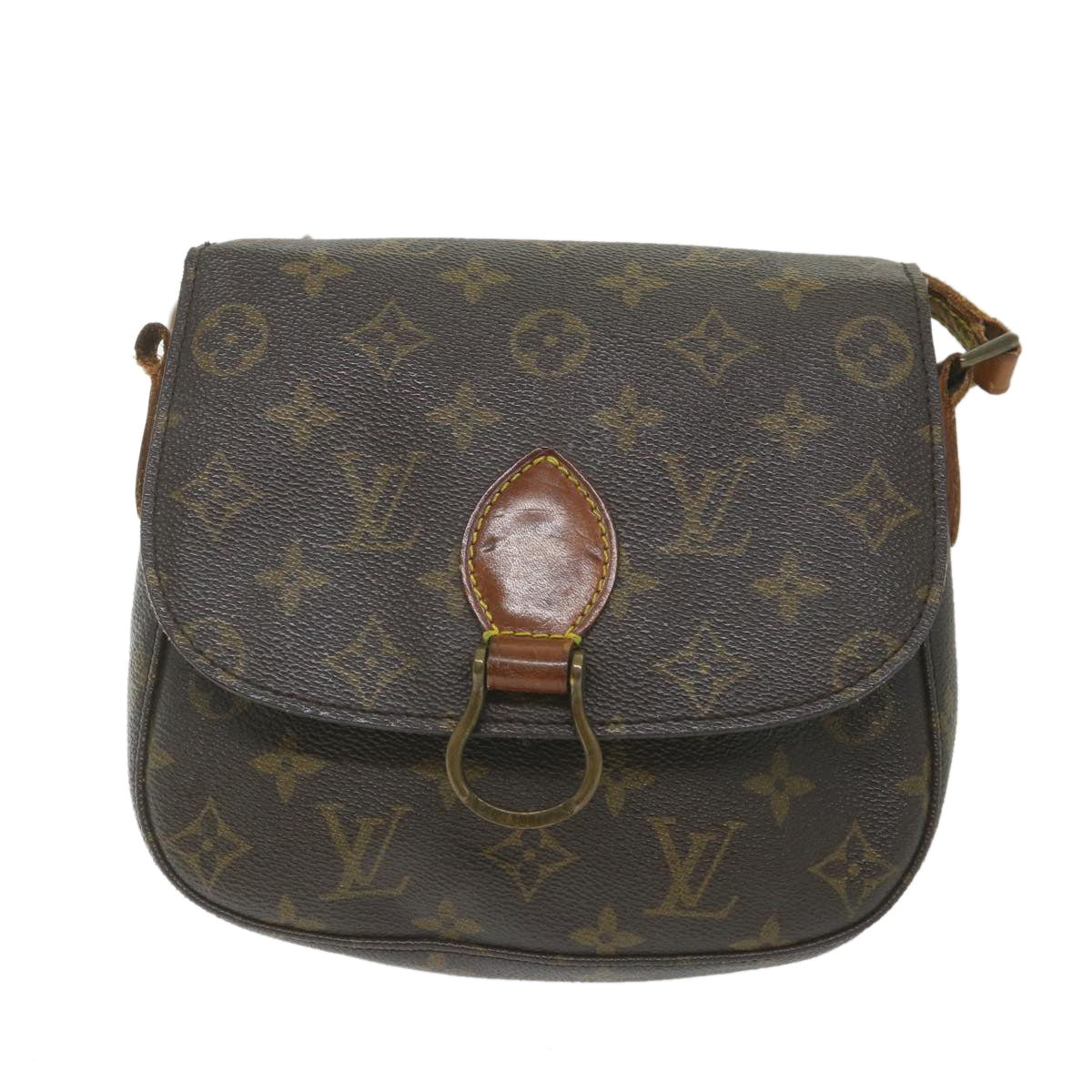 LOUIS VUITTON Monogram Saint Cloud MM Shoulder Bag M51243 LV Auth 56824