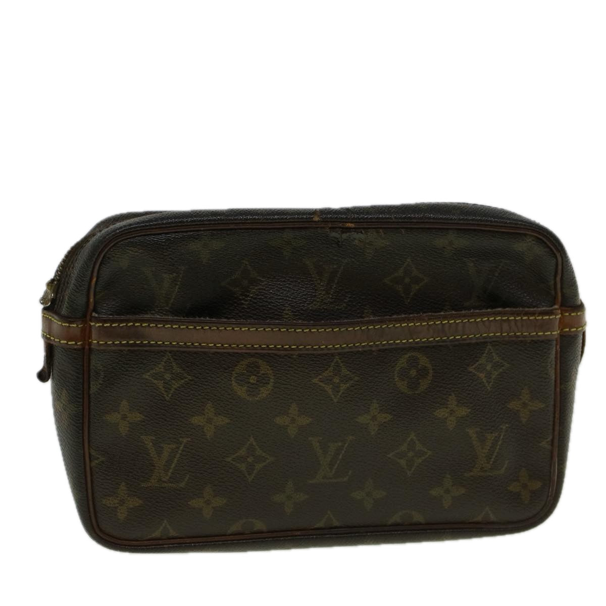 LOUIS VUITTON Monogram Compiegne 23 Clutch Bag M51847 LV Auth 56825