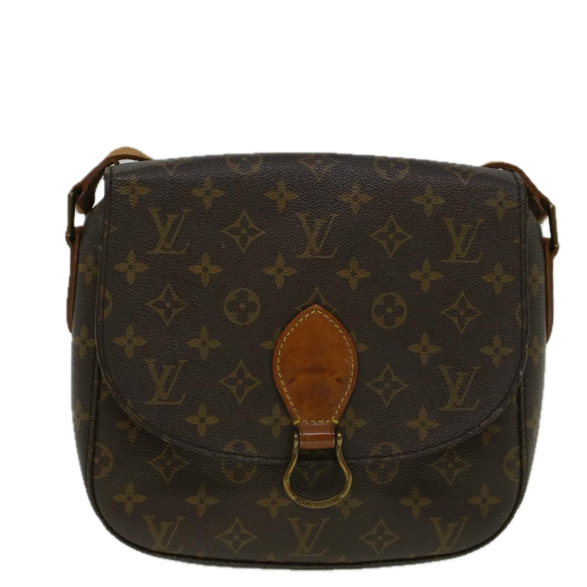 LOUIS VUITTON Monogram Saint Cloud GM Shoulder Bag M51242 LV Auth 56851