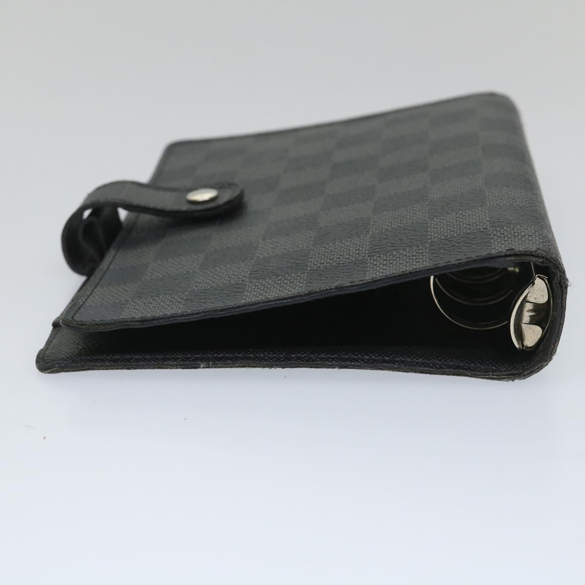 LOUIS VUITTON Damier Graphite Agenda MM Day Planner Cover R20242 LV Auth 56897