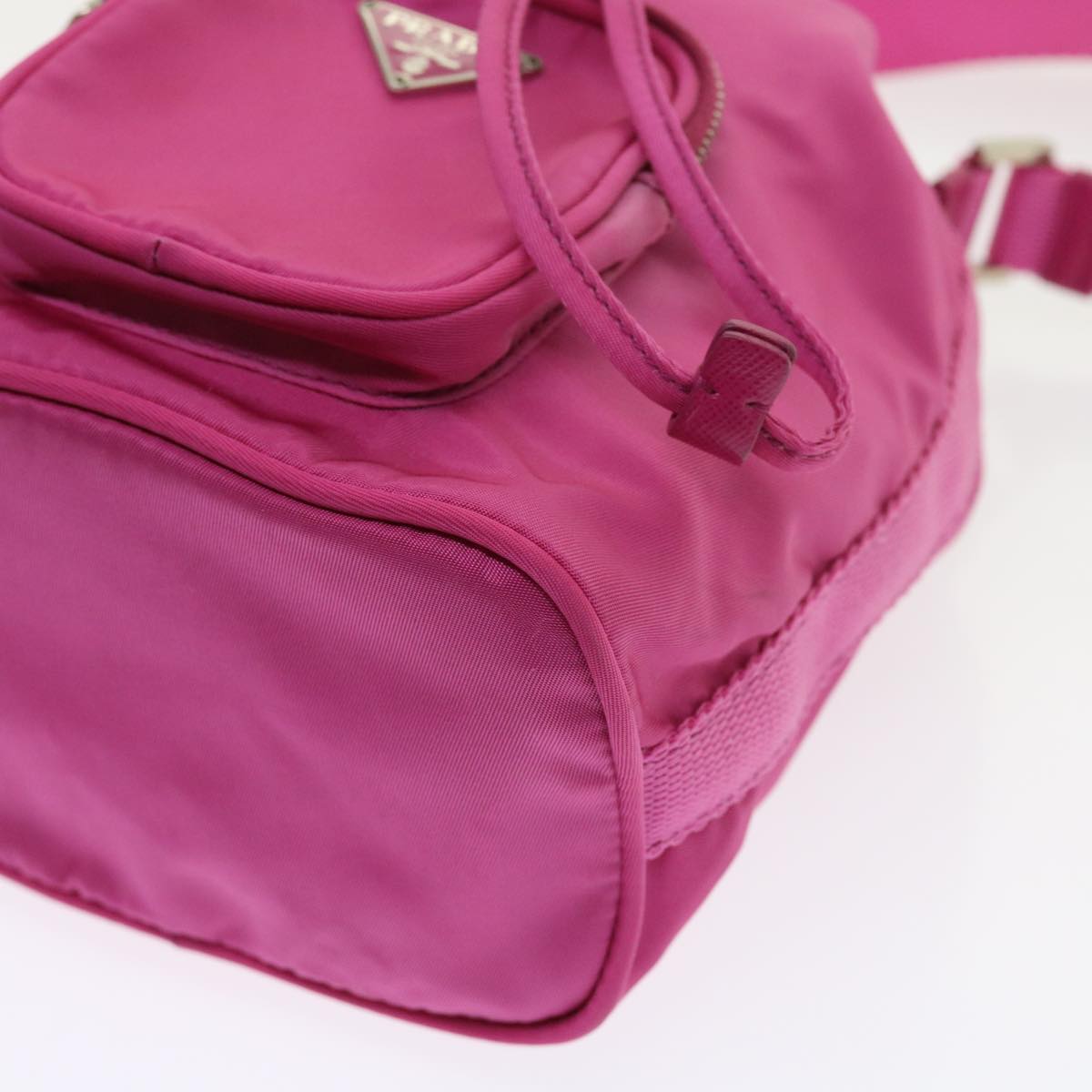 PRADA Hand Bag Nylon Pink Auth 56934