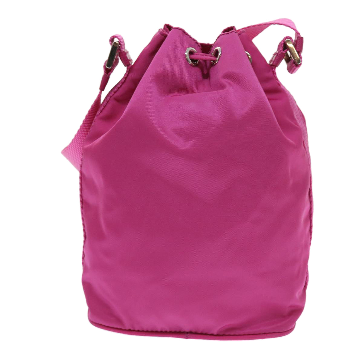 PRADA Hand Bag Nylon Pink Auth 56934 - 0