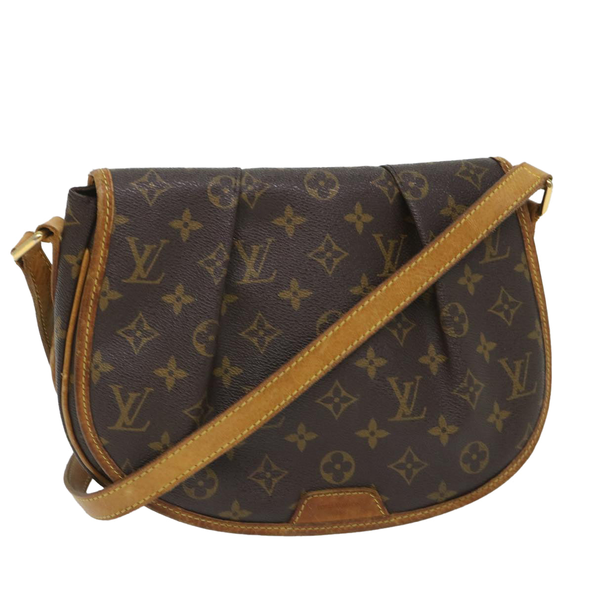 LOUIS VUITTON Monogram Menilmontant PM Shoulder Bag M40474 LV Auth 56944