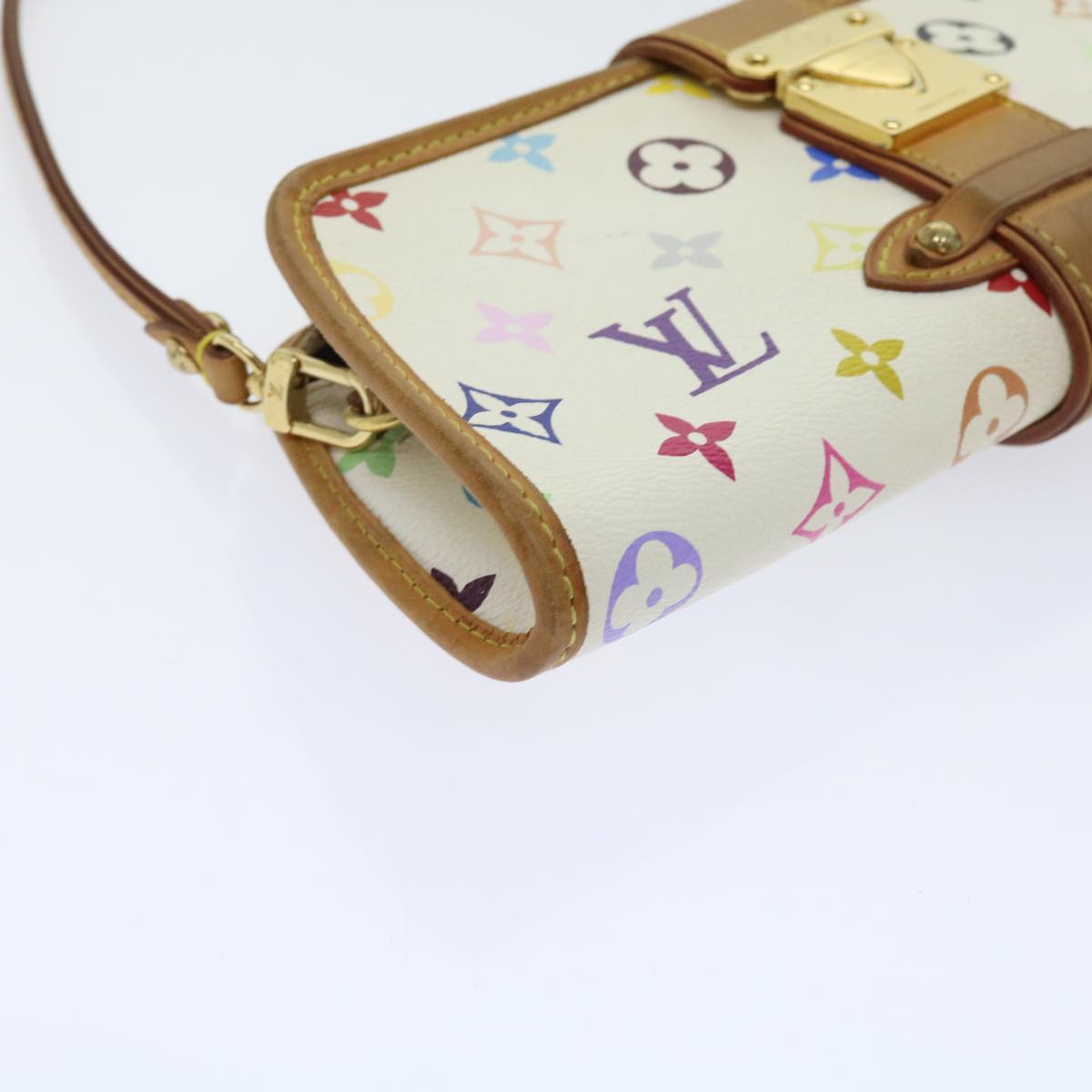 LOUIS VUITTON Monogram Multicolor Shirley Shoulder Bag White M40049 Auth 56953