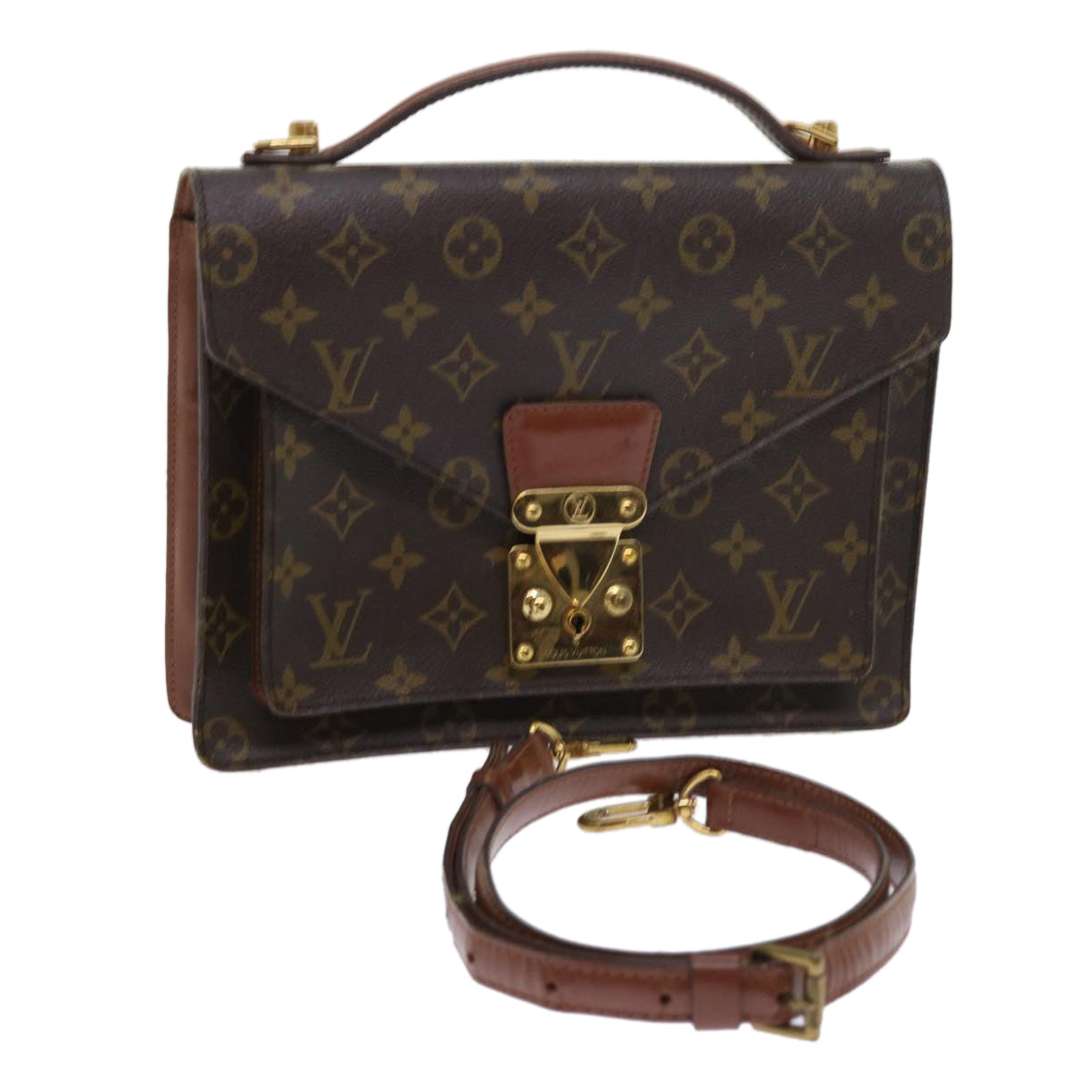 LOUIS VUITTON Monogram Monceau 26 Shoulder Bag 2way M51187 LV Auth 56954