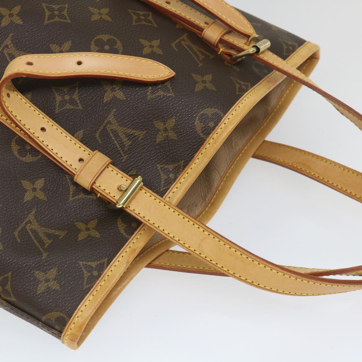 LOUIS VUITTON Monogram Bucket GM Shoulder Bag M42236 LV Auth 56966