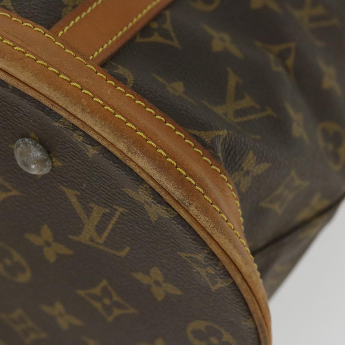 LOUIS VUITTON Monogram Bucket GM Shoulder Bag M42236 LV Auth 56968