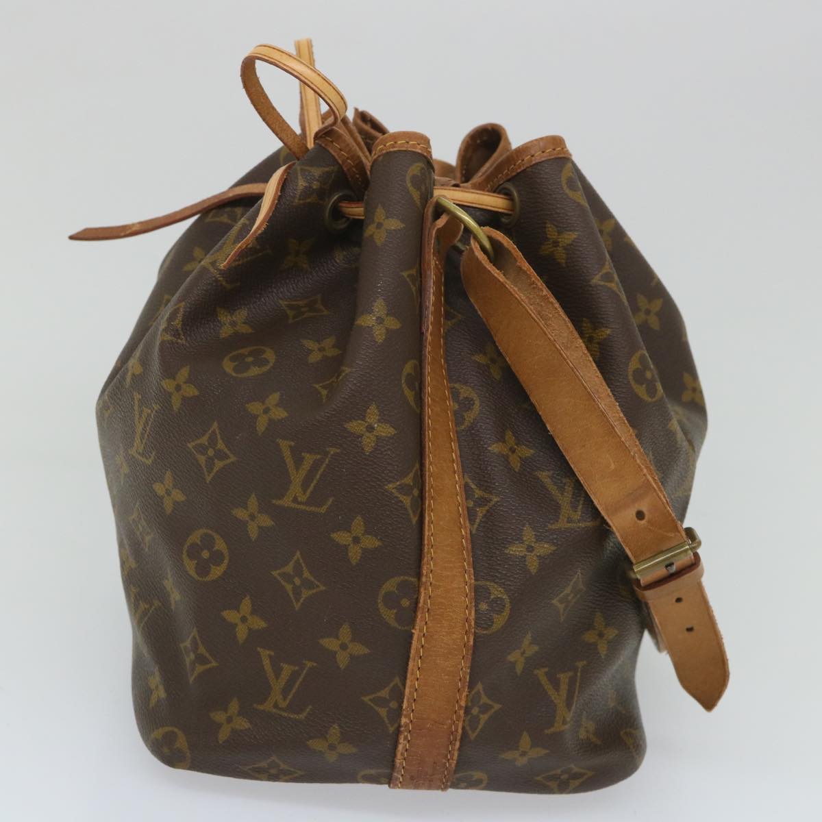 LOUIS VUITTON Monogram Petit Noe Shoulder Bag M42226 LV Auth 56976