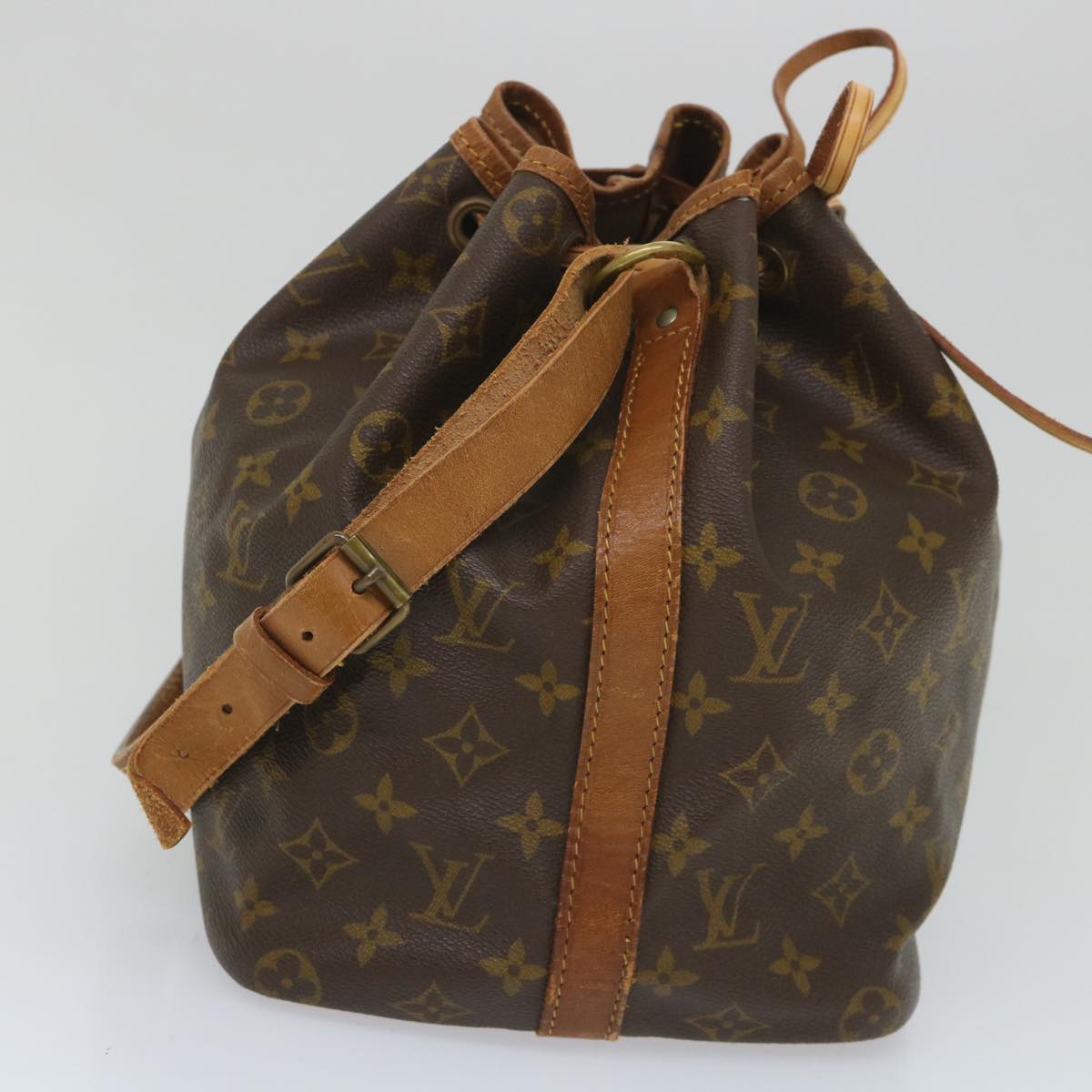 LOUIS VUITTON Monogram Petit Noe Shoulder Bag M42226 LV Auth 56976