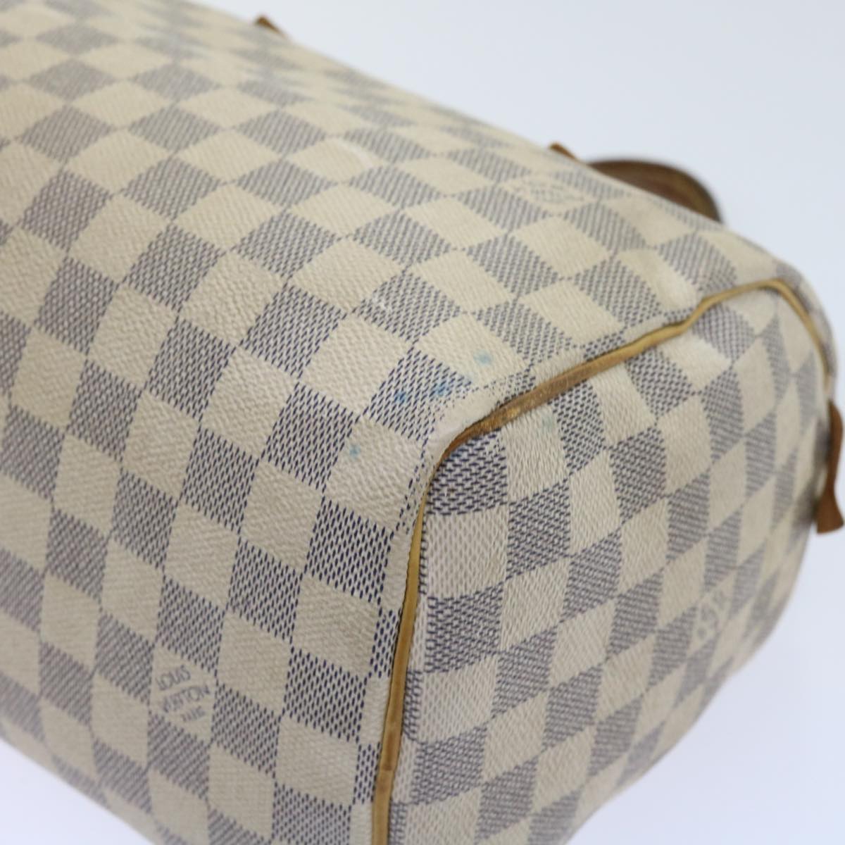 LOUIS VUITTON Damier Azur Speedy 25 Hand Bag N41534 LV Auth 57004